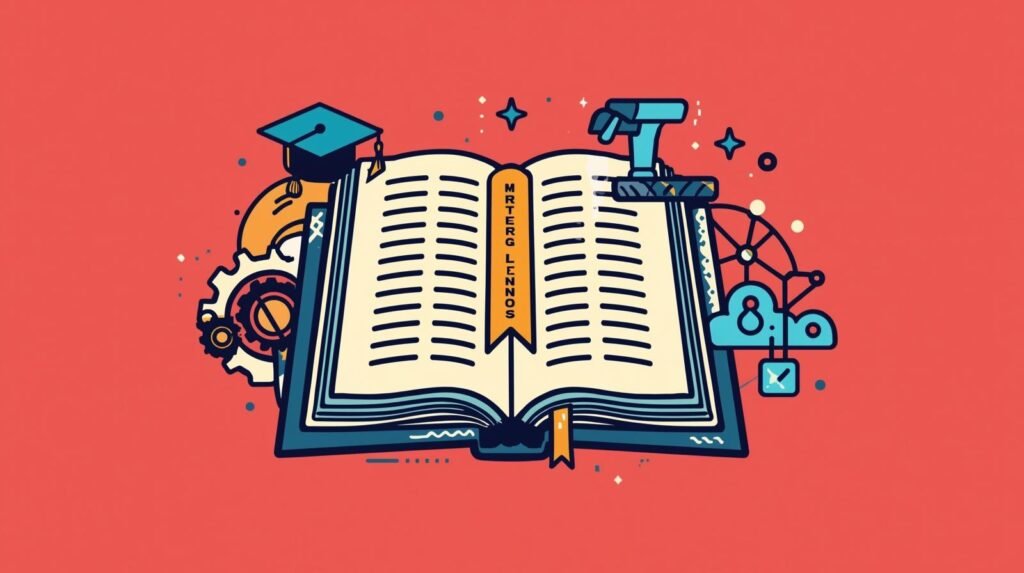 Cudy Router WireGuard Performance: Real-World Speed, Stability, and Tradeoffs 😈 5 Open book with educational symbols: graduation cap, gears, telescope, cloud, vibrant background.