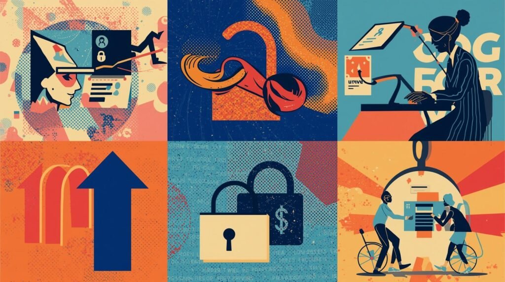 NordPass Review: A Proven Password Manager for Real-World Security 🔐 3 Digital security art featuring identity, access, technology, growth, and collaboration themes.