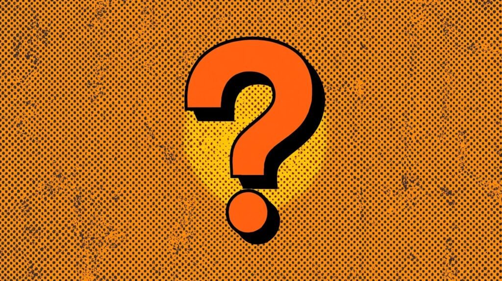 Browser Fingerprinting in Ethical Hacking Labs: How You Get Tracked Without an IP 🧠 8 Vibrant pop art image featuring a bold orange question mark with vintage comic style.
