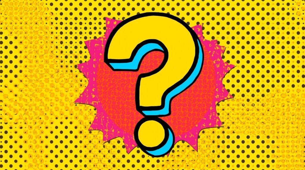 NordVPN OpenWrt lab setup: How I Run It Without Leaks, Drama, or Guesswork 🧪 7 Pop art question mark in vibrant yellow, pink starburst, comic-style halftone background.