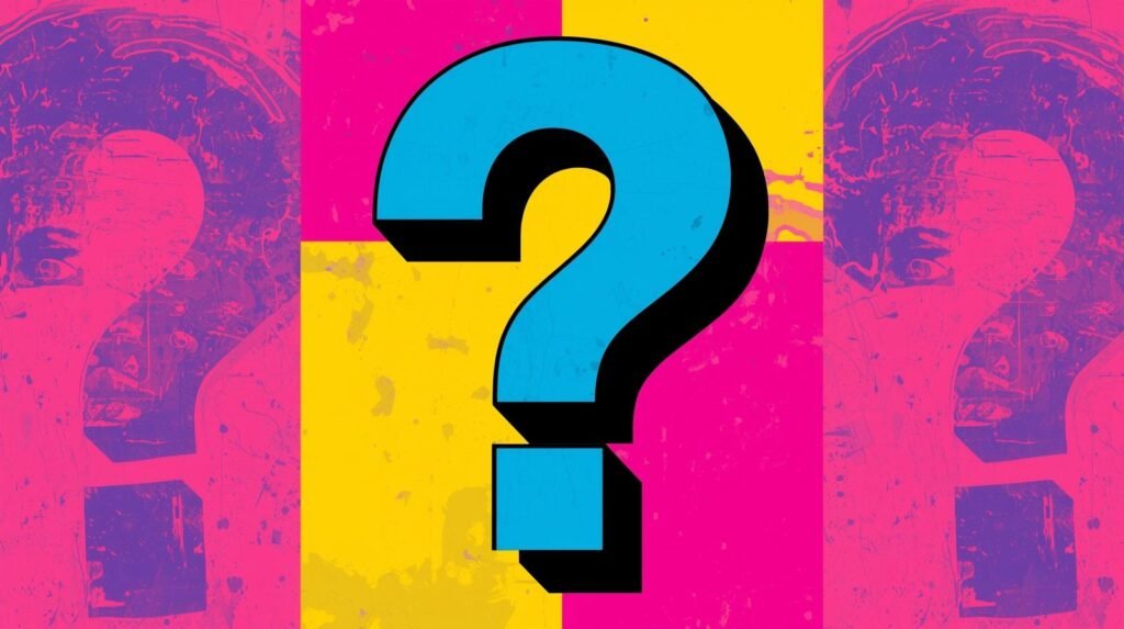 My Beginner Note-Taking System for Hacking Labs 🧠 7 Colorful abstract art featuring a 3D blue question mark on a vibrant pink and yellow background.