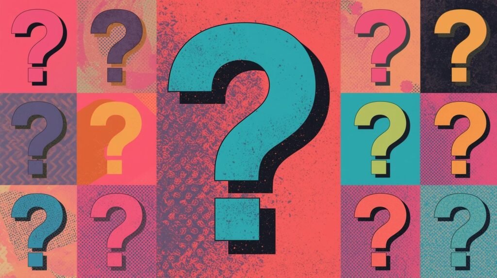 How to Encrypt a Linux Laptop with LUKS (Without Breaking Your System) 🧲 7 Colorful pop art collage of question marks with varied textures and vibrant backgrounds.