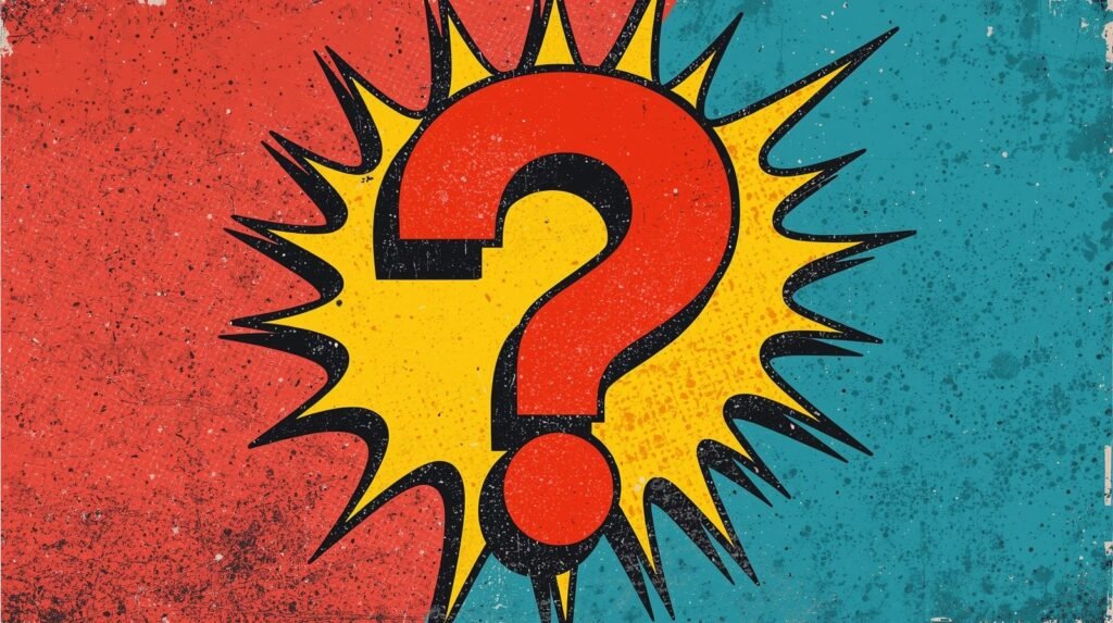 How to Install and Use Tails OS for Safe Dark Web Access 🧩 6 Pop art style question mark with explosive retro comic book background.