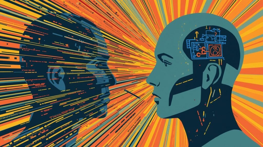 Training Data Poisoning Explained: How AI Models Get Silently Compromised 🧬 6 Futuristic human and AI profiles depicting digital connectivity and technology integration.