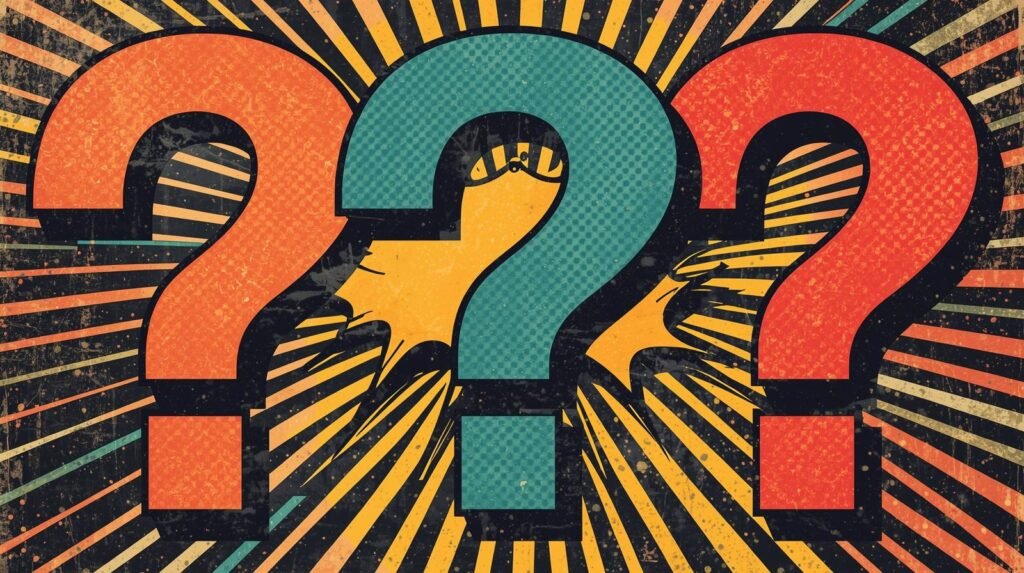 9 Tor Browser Mistakes That Destroy Anonymity 🕳️ 8 Pop art question marks, vintage distress, explosive colors, comic-style energy, vibrant patterns.