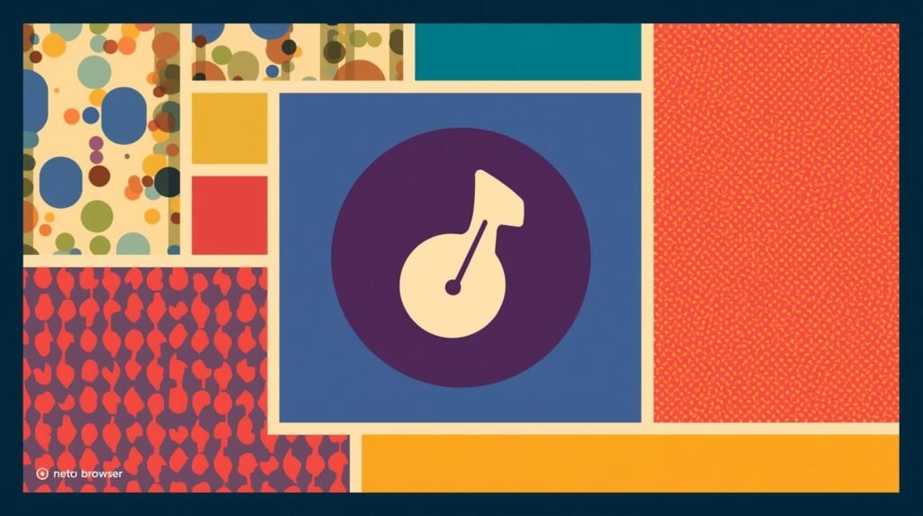 9 Tor Browser Mistakes That Destroy Anonymity 🕳️ 4 Vibrant geometric mosaic featuring a musical note in blue, purple, and contrasting colors.