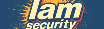 Bold I am security text with comic-style explosion in blue and yellow theme.