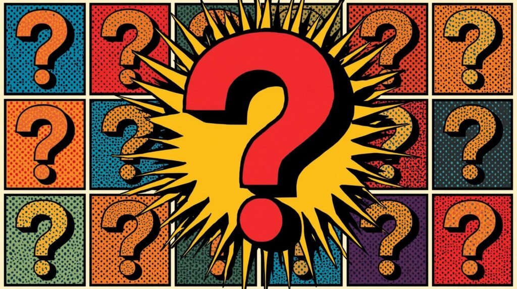 How to Segment a Home Cybersecurity Lab Safely 🧱 7 Pop art image with a red question mark on a yellow starburst and colorful patterned background.