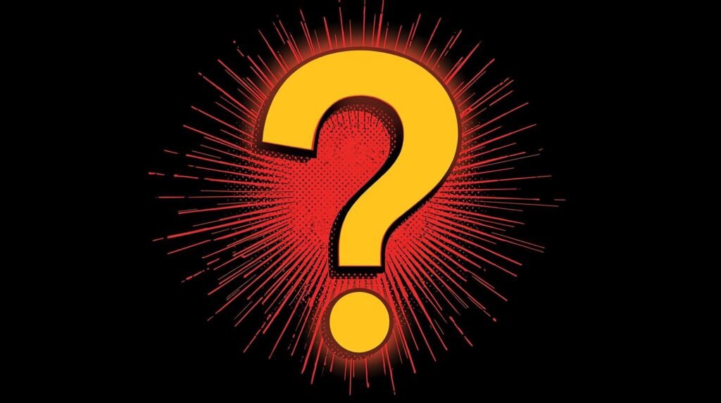 Anonymous Email from the Dark Web: What Actually Works (And What Fails)🔐 8 Yellow question mark with red burst on black background, comic book style.