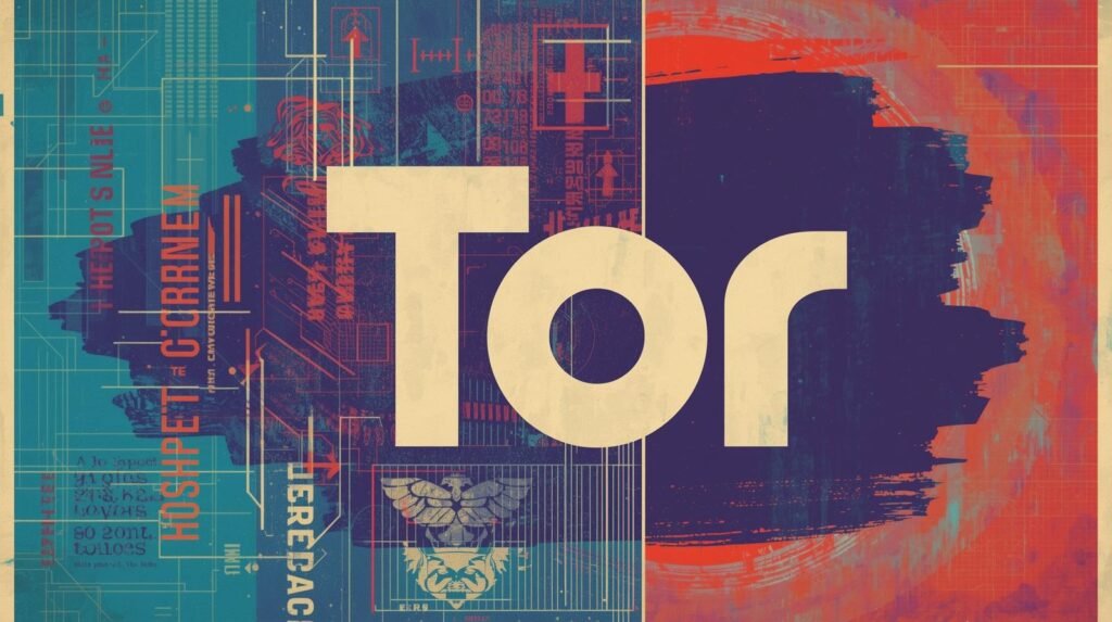 9 Tor Browser Mistakes That Destroy Anonymity 🕳️ 3 Tor artwork featuring bold letters and tech-inspired designs, symbolizing online privacy and security.