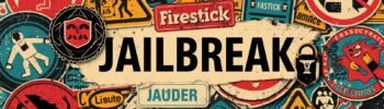 Retro jailbreak-themed collage with pop art symbols, JAILBREAK text, and vibrant colors.