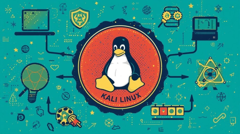Kali Linux Tools for Beginners: 15 Must-Have Tools Explained 🧩 5 Kali Linux logo with Tux, symbolizing cybersecurity, technology, and innovation.