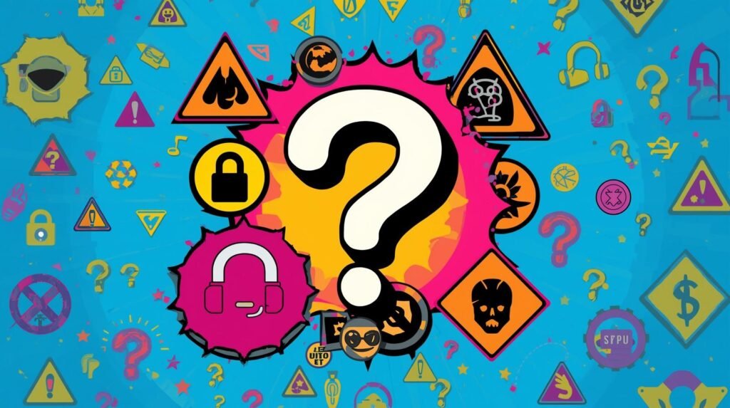 Explosive question mark with caution symbols on blue: explore bare metal vs VM differences.