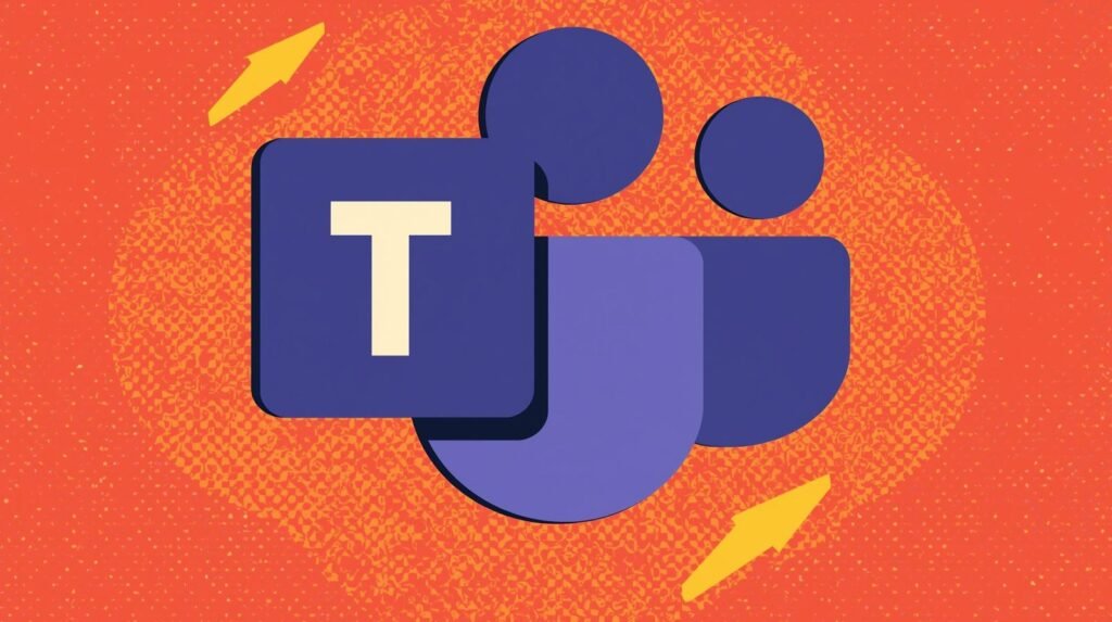 Is Microsoft Teams Encrypted? 7 Privacy Risks Businesses Ignore 🧷 6 Microsoft Teams logo on orange background, highlighting secure encrypted chat and collaboration.