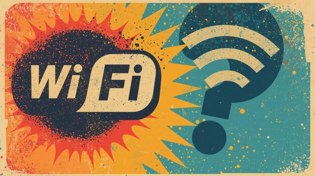 What Is Aircrack NG? 7 Brutal WiFi Testing Truths Beginners Learn Too Late 🕳️ 5 Retro comic-style WiFi design with pop art flair and digital connectivity symbols.