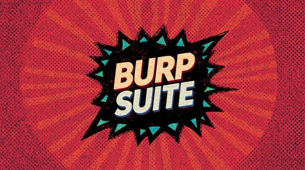 How to Use Burp Suite Without Making Critical Beginner Mistakes 🪤 2 Burp Suite comic burst graphic for beginners learning how to use Burp Suite.