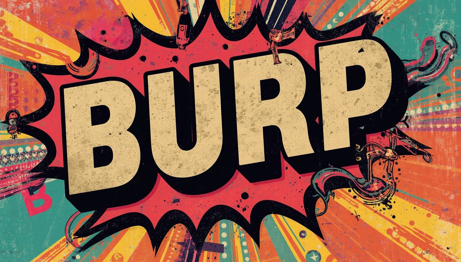 How to Use Burp Suite: 7 Brutal Workflow Mistakes Beginners Keep Making 🪤 1 Comic pop art BURP burst poster for Burp Suite tutorial and security testing basics.