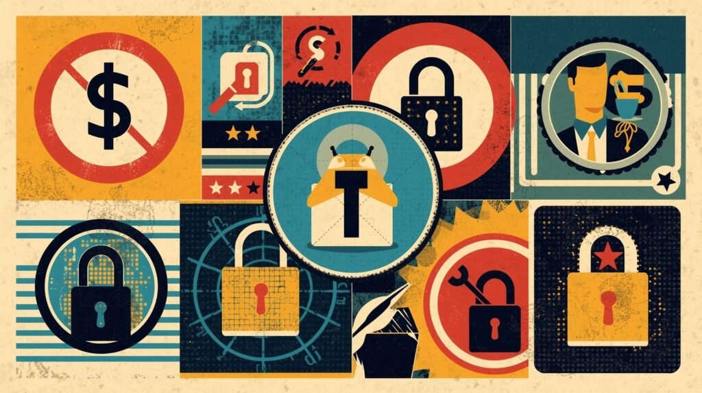 NordPass for business password manager collage of locks, secure email threats, and privacy controls.
