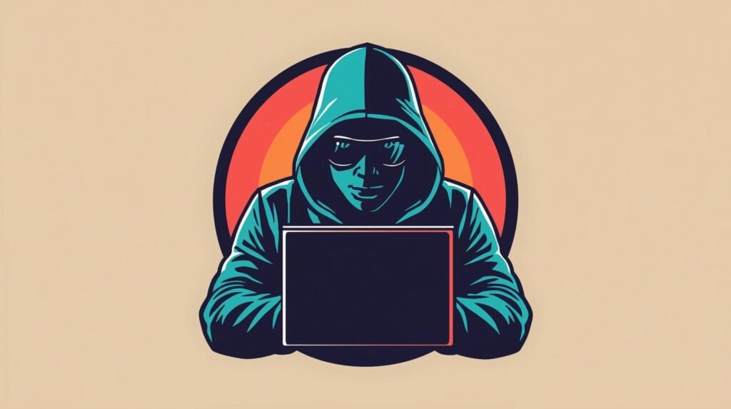 Gobuster Tutorial for Beginners: Find Hidden Directories Safely 5 Hooded laptop user illustrating Gobuster directory enumeration and file enumeration tutorial.