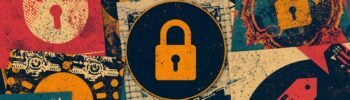 NordPass for business padlock collage showing security, access control, and password management.