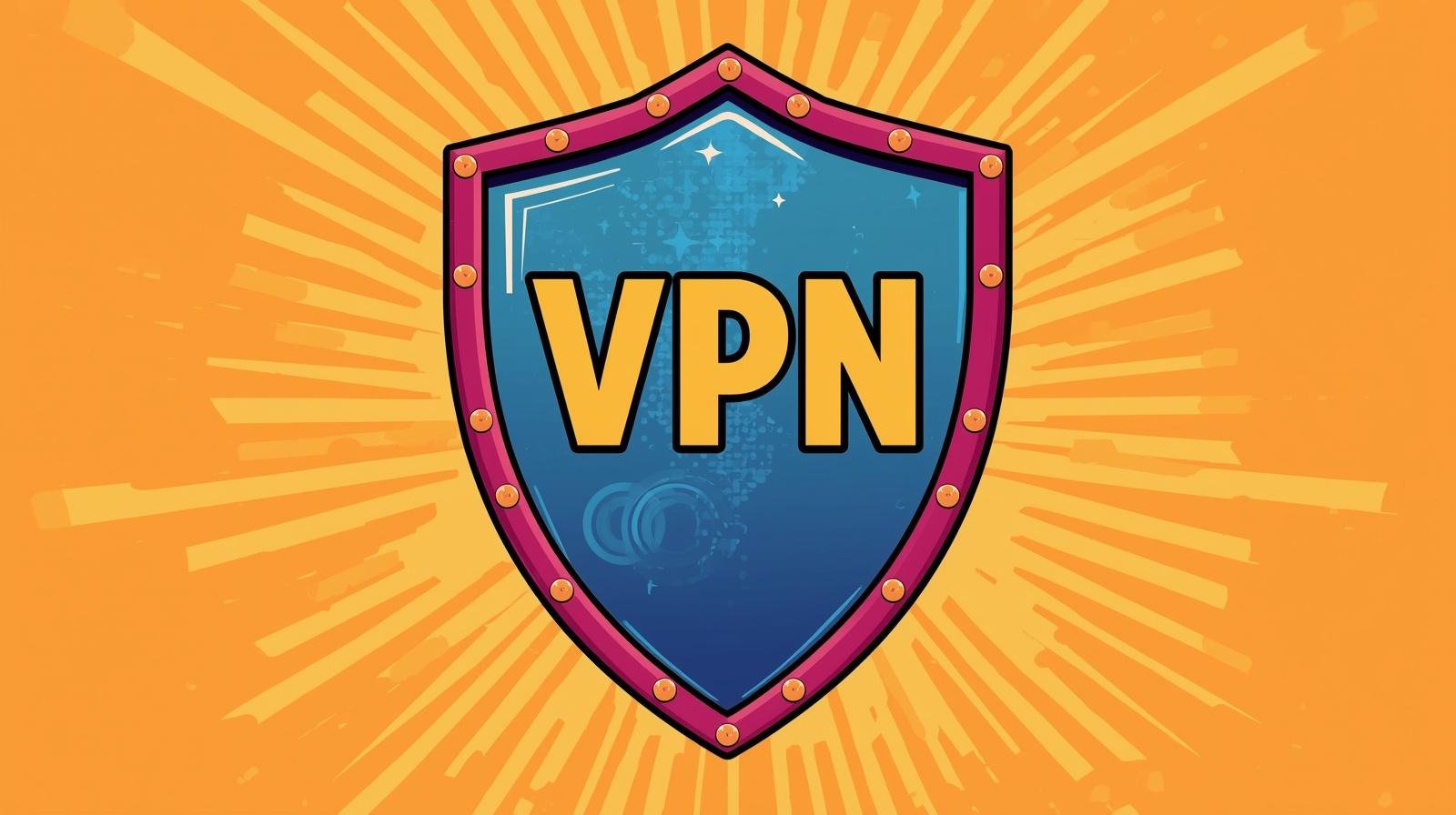 PrivadoVPN review banner with VPN shield, privacy, streaming, and no-logs protection.