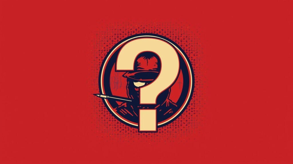 Gobuster directory enumeration mystery emblem with question mark and masked western figure.