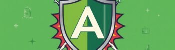 Green shield emblem with letter A for AdGuard discount code and promo code.