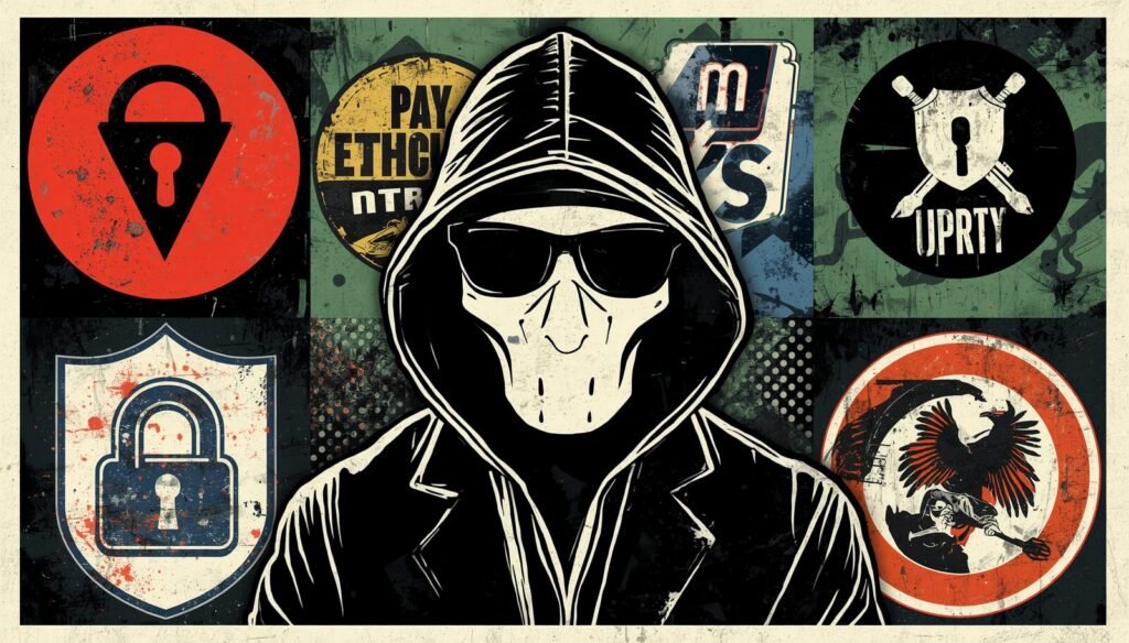 Hooded hacker mask poster asks what VPN do hackers use for protection.