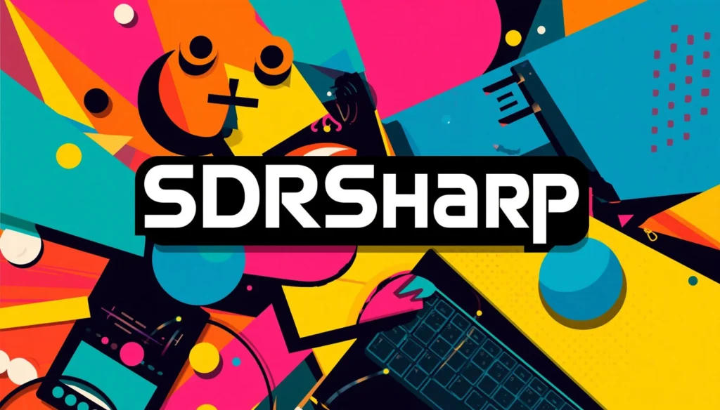 SDRSharp Linux: 7 Better Options for SDR Users on Linux 3 SDRSharp Linux cover art with neon geometric tech design for Ubuntu, Debian, and Kali Linux.