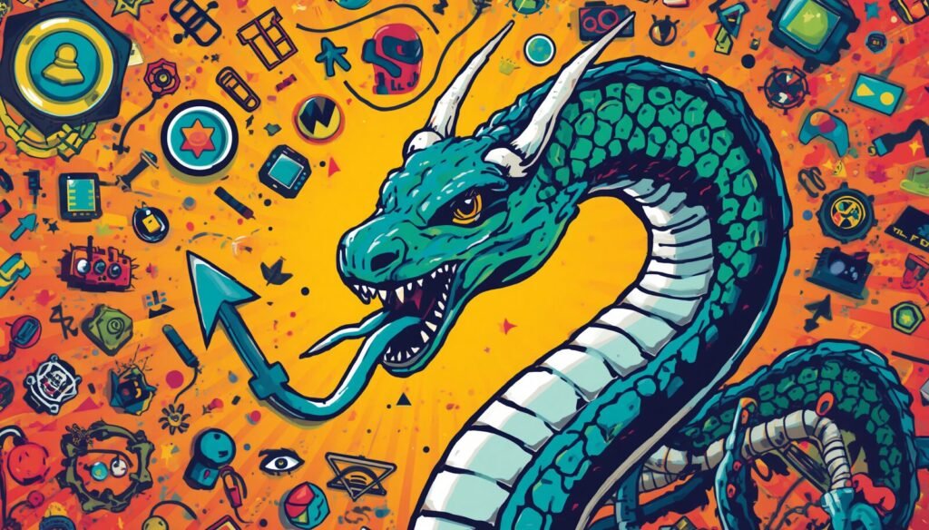 Hydra Kali Linux Explained for Ethical Hacking Labs 4 Teal hydra dragon illustration for Kali Linux THC Hydra password testing tutorial.