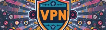 Proton VPN shield emblem with radial burst, highlighting privacy features and secure protection.
