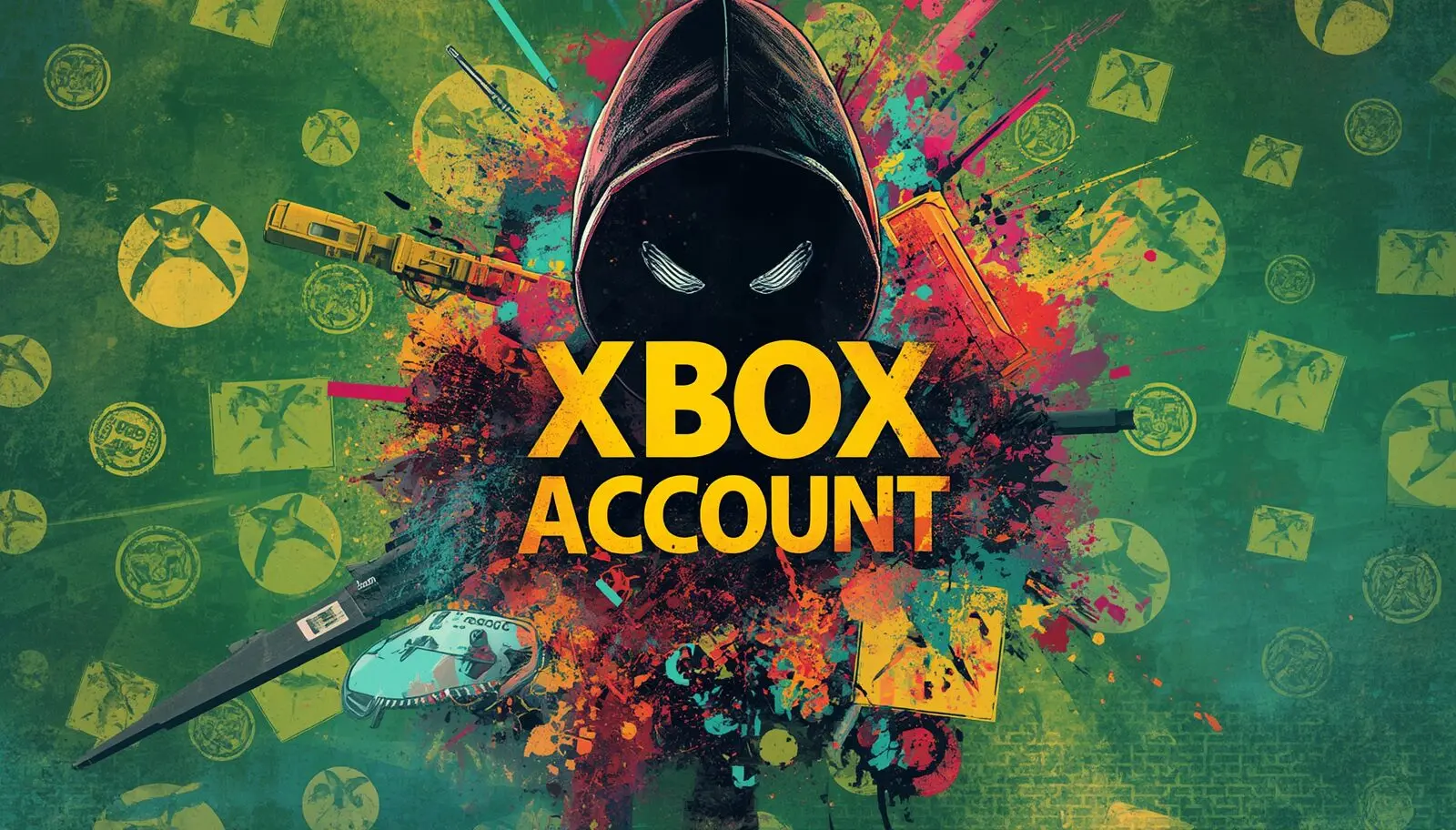 Xbox Account Hacked? 7 Warning Signs and Recovery Steps 1 Hooded figure over Xbox account hacked recovery poster with suspicious login and security warning.