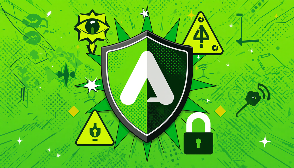 AdGuard DNS on Router: Complete 7-Step Setup Guide 2 AdGuard DNS for router shield with warning and lock icons for secure router settings.