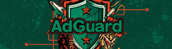 AdGuard safe to use shield emblem for privacy and HTTPS filtering safety.