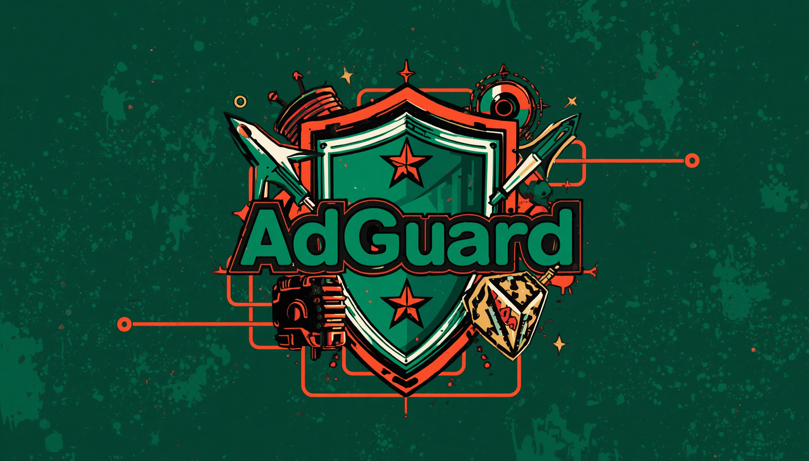 AdGuard safe to use shield emblem for privacy and HTTPS filtering safety.