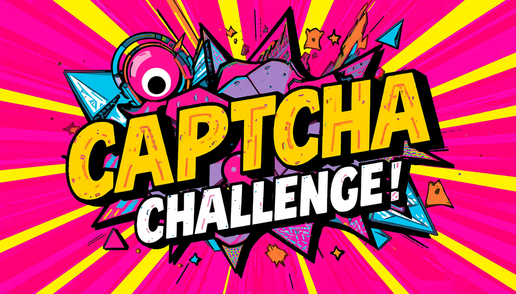 Fake CAPTCHA challenge comic banner illustrating clickfix attack and fake captcha malware.