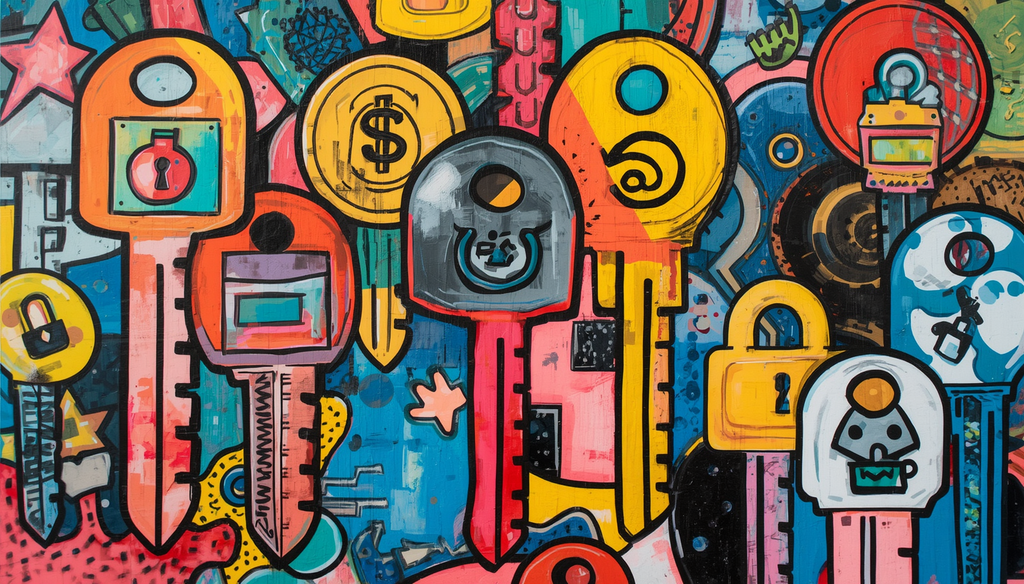Can Passkeys Be Hacked? 7 Smart Defense Lessons 3 Graffiti keys and locks mural asking, can passkeys be hacked or phished safely?