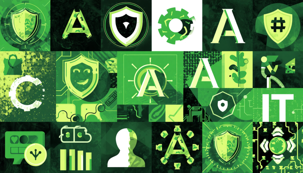 AdGuard DNS vs AdGuard Home: 7 Smart Differences 3 AdGuard DNS and AdGuard Home cybersecurity icon grid in neon green collage.