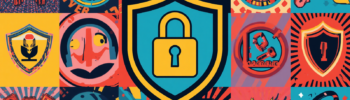 MCP security collage with shield and padlock illustrating Model Context Protocol security risks.