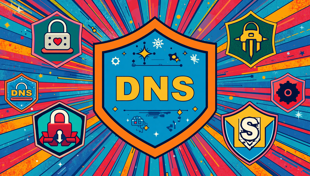 Proton VPN Custom DNS: 7 Real AdGuard Setup Lessons 2 Proton VPN custom DNS shield cybersecurity illustration with AdGuard DNS settings and DNS leak check.