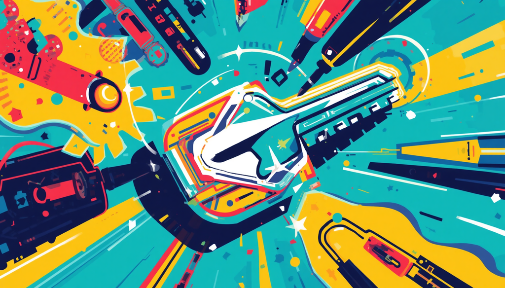 Can Passkeys Be Hacked? 7 Smart Defense Lessons 2 Futuristic electric guitar burst illustration, are passkeys safe and can passkeys be hacked?