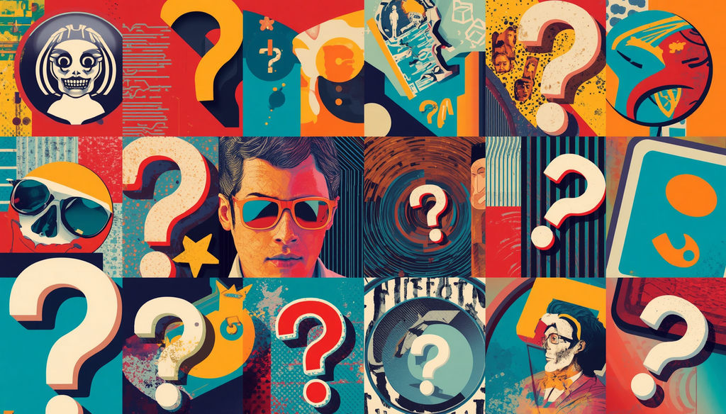 Retro pop question mark collage illustrating MCP security risks and Model Context Protocol security.