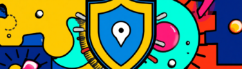 Shield with location pin illustrating VPN traffic analysis, multi hop VPN, and traceable VPN security.