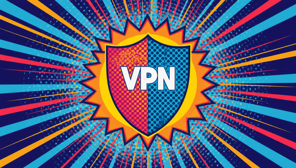 VPN shield pop art asks: are free VPNs safe to use?