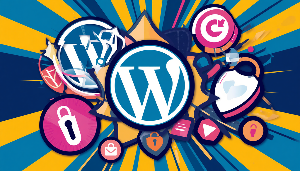 WordPress Hardening: 9 Real Fixes That Took Me From D to A+ 4 WordPress hardening guide collage with security audit, headers, checklist, and best practices icons.