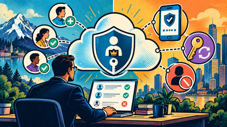 Proton Drive vs Sync.com: Which Is Better for Business? 1 Secure encrypted cloud storage for business with identity verification shield, teams, Proton Drive vs Sync.com.