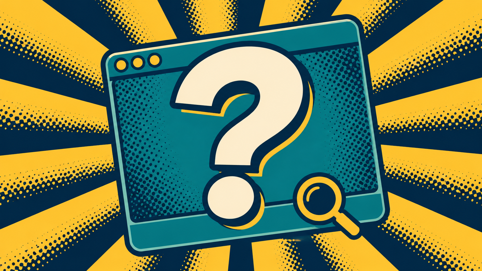 OWASP ZAP Vulnerability Scan: 7 Smart Lab Steps 5 Large question mark inside a browser window with a small magnifying glass.