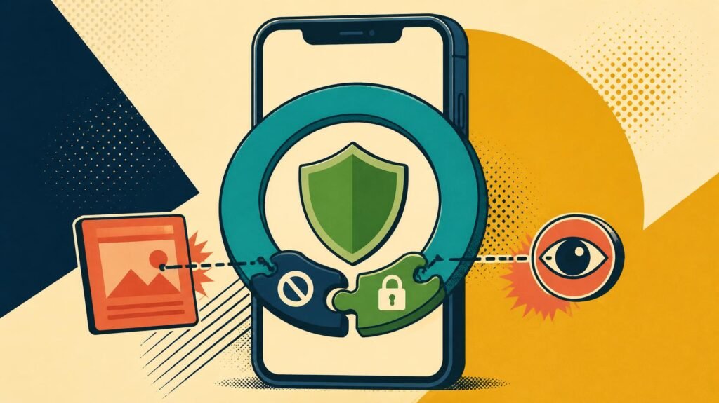 AdGuard VPN vs PrivadoVPN: 7 Smart Checks Before You Buy 2 Smartphone illustrating VPN protection with ad and tracker filtering.