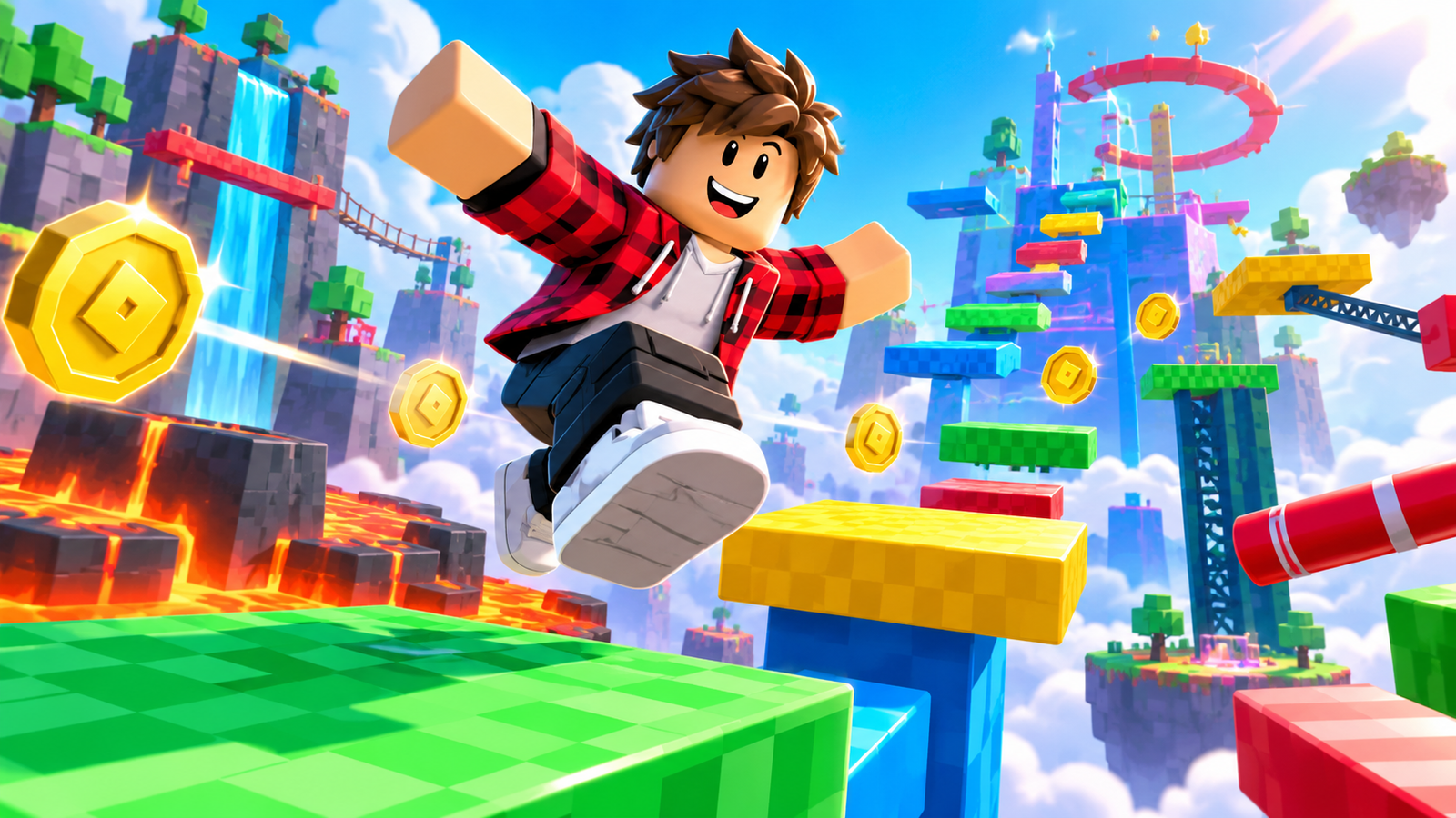 Voxel jump coin collect in Roblox enhanced protection, passkey, 2 step verification, backup codes.
